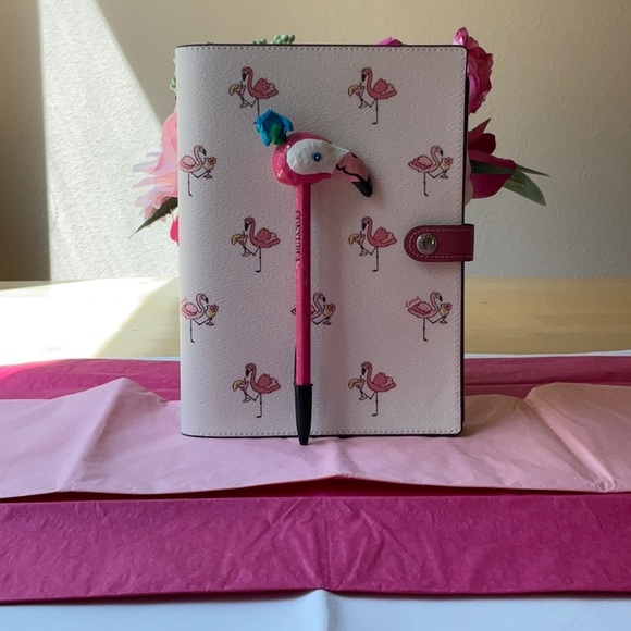 🦩 COACH FLAMINGO NOTEBOOK BUNDLE 🦩NWT 🦩 - Picture 3 of 16